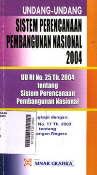 Undang-Undang Sistem Perencanaan Pembangunan Nasional 2004