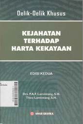 Delik-Delik Khusus Kejahatan Terhadap Harta Kekayaan